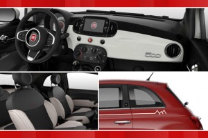 Fiat 500, Swiss Edition, Weiss, Rot, Sondermodell, Interieur