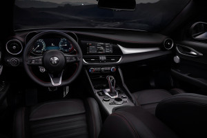 Interieur der neuen nach Facelift Alfa Romeo Giulia