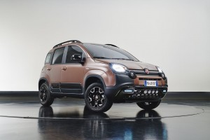 Fiat Panda Trussardi, Bronze, Braun, stehend von vorne, Modelabel, Felgen