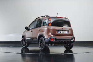 Fiat Panda Trussardi, Bronze, Braun, stehend von hinten, Modelabel, Felgen